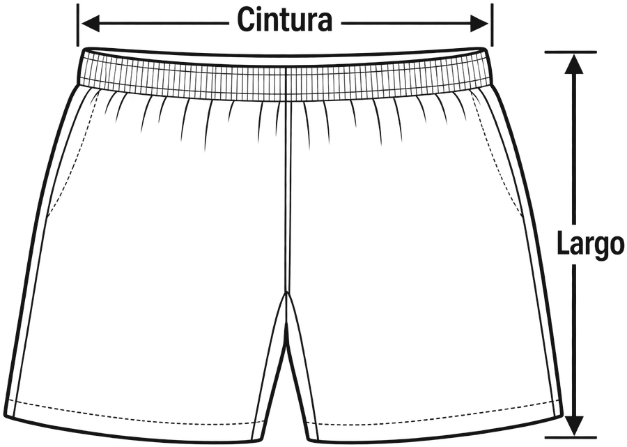 Short con su cintura y su largo marcados