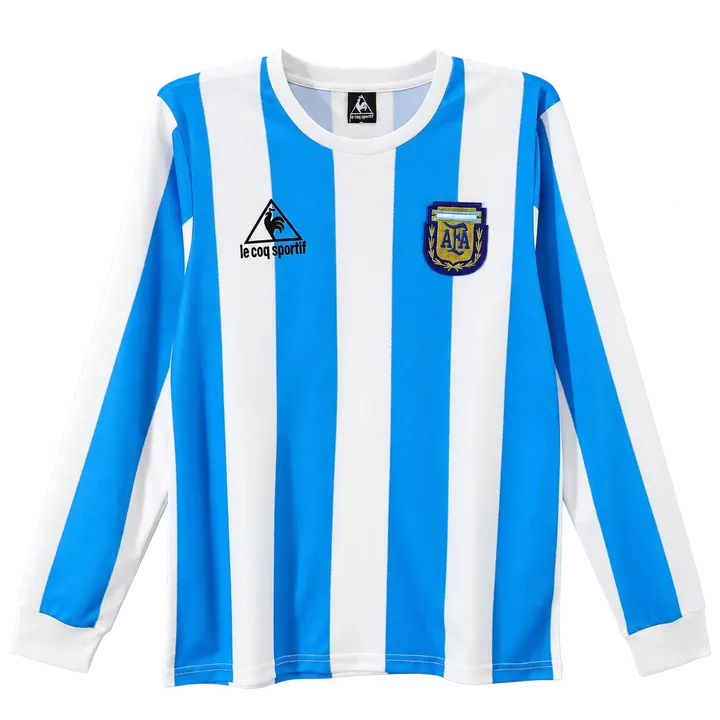 Jersey retro Argentina 1986 Local Manga larga
