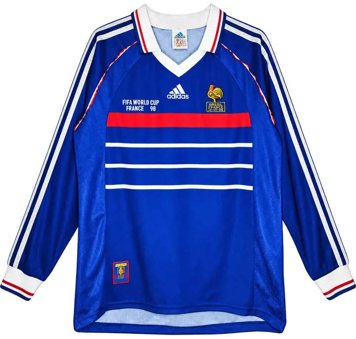 Jersey retro Francia 1998 Local Manga larga