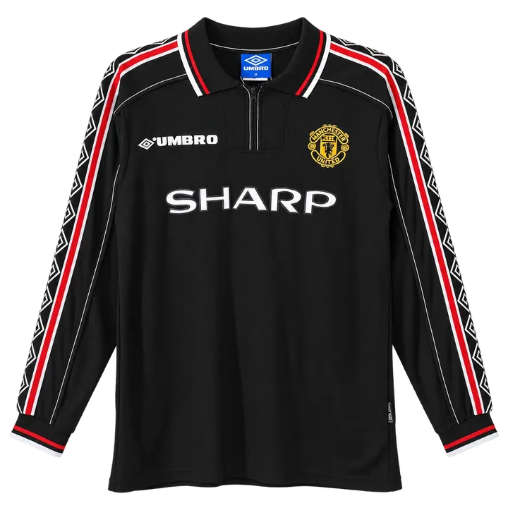 Jersey retro Manchester United 1998/99 Tercera Manga Larga