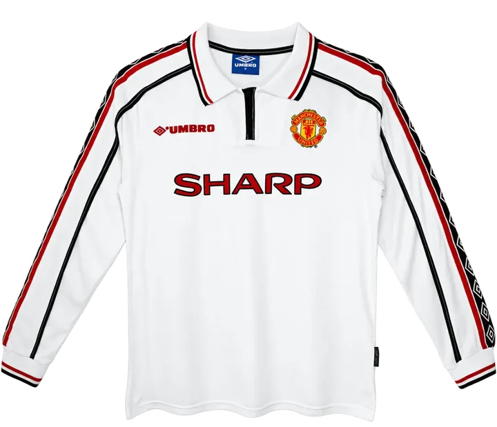 Jersey retro Manchester United 1998/99 Visita Manga Larga