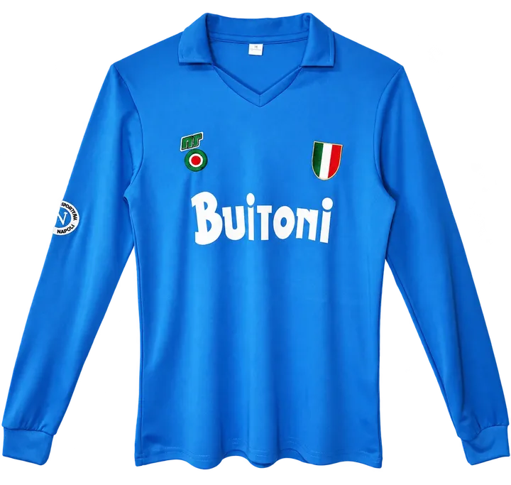 Jersey retro Napoli 1987/88 Local Manga larga