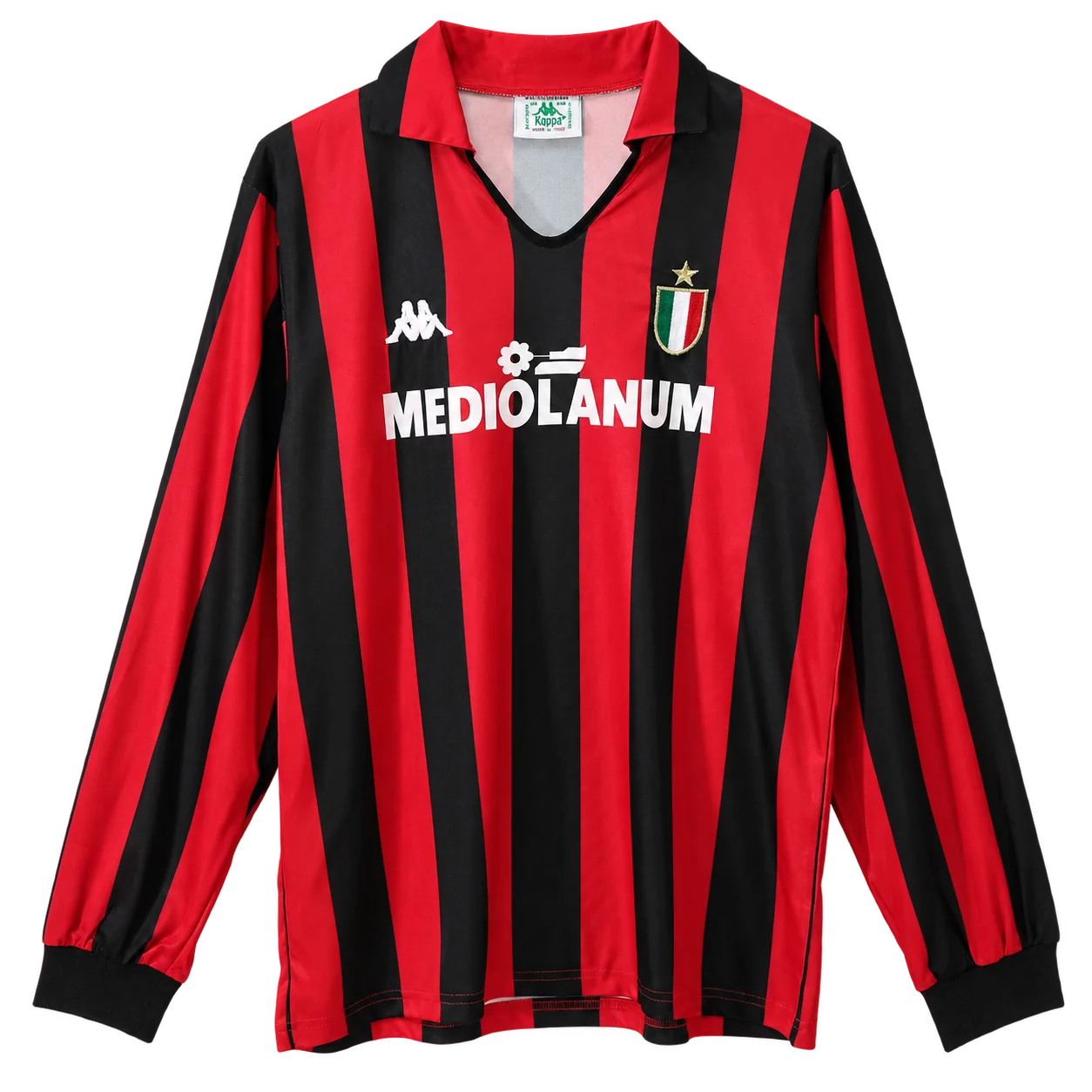 Jersey retro AC Milan 1988/89 Local Manga larga