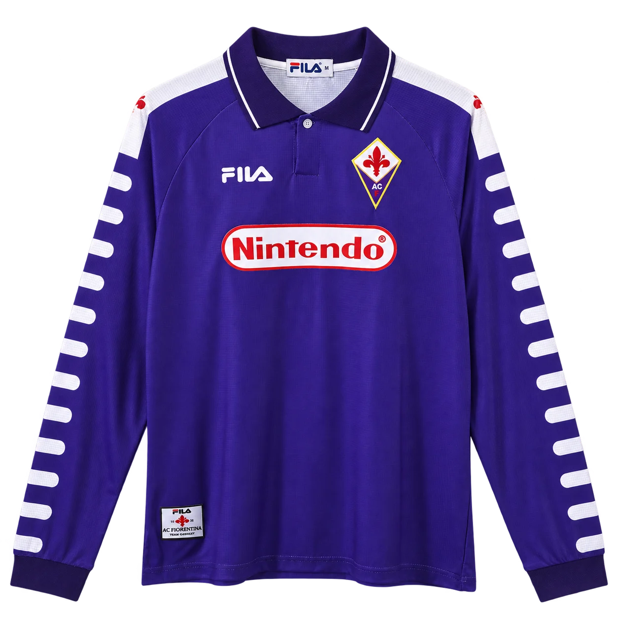 Jersey retro Fiorentina 1998/99 Local Manga Larga