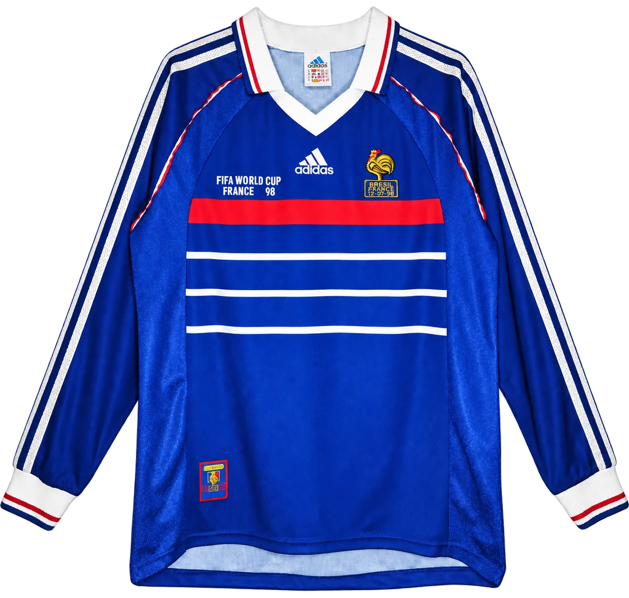 Jersey retro Francia 1998 Local Manga larga
