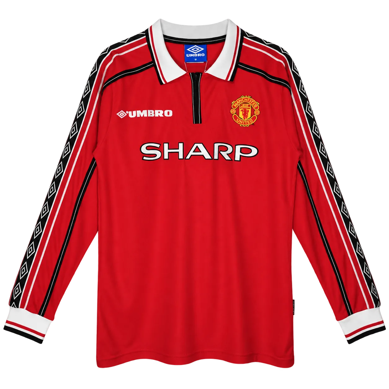 Jersey retro Manchester United 1998/99 Local Manga larga