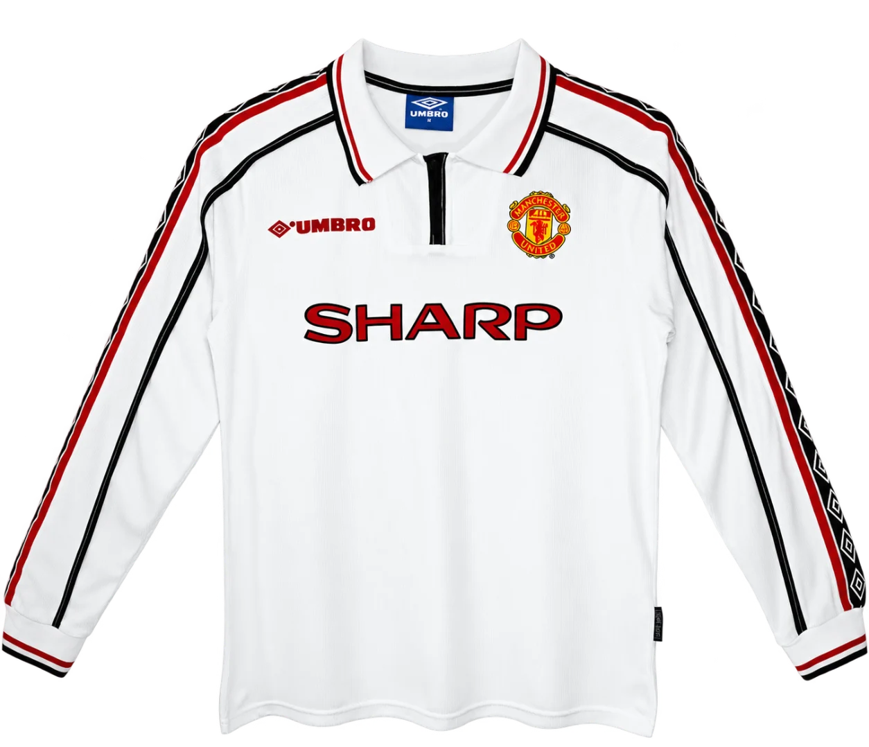 Jersey retro Manchester United 1998/99 Visita Manga Larga