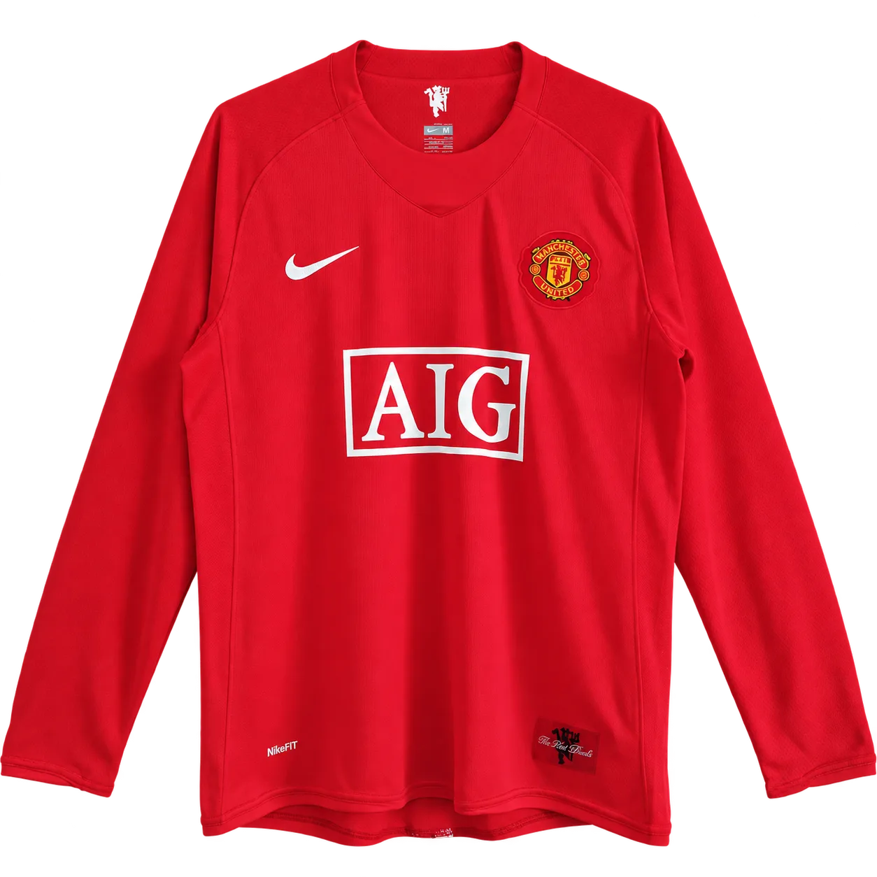 Jersey retro Manchester United 2007/08 Local Manga larga