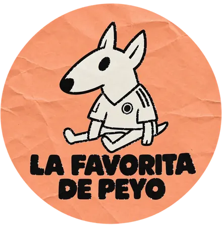 Sello: La favorita de Peyo, con Peyo sentado
